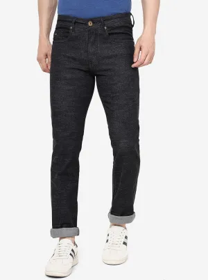 Raw Black Solid Straight Fit Jeans | Greenfibre