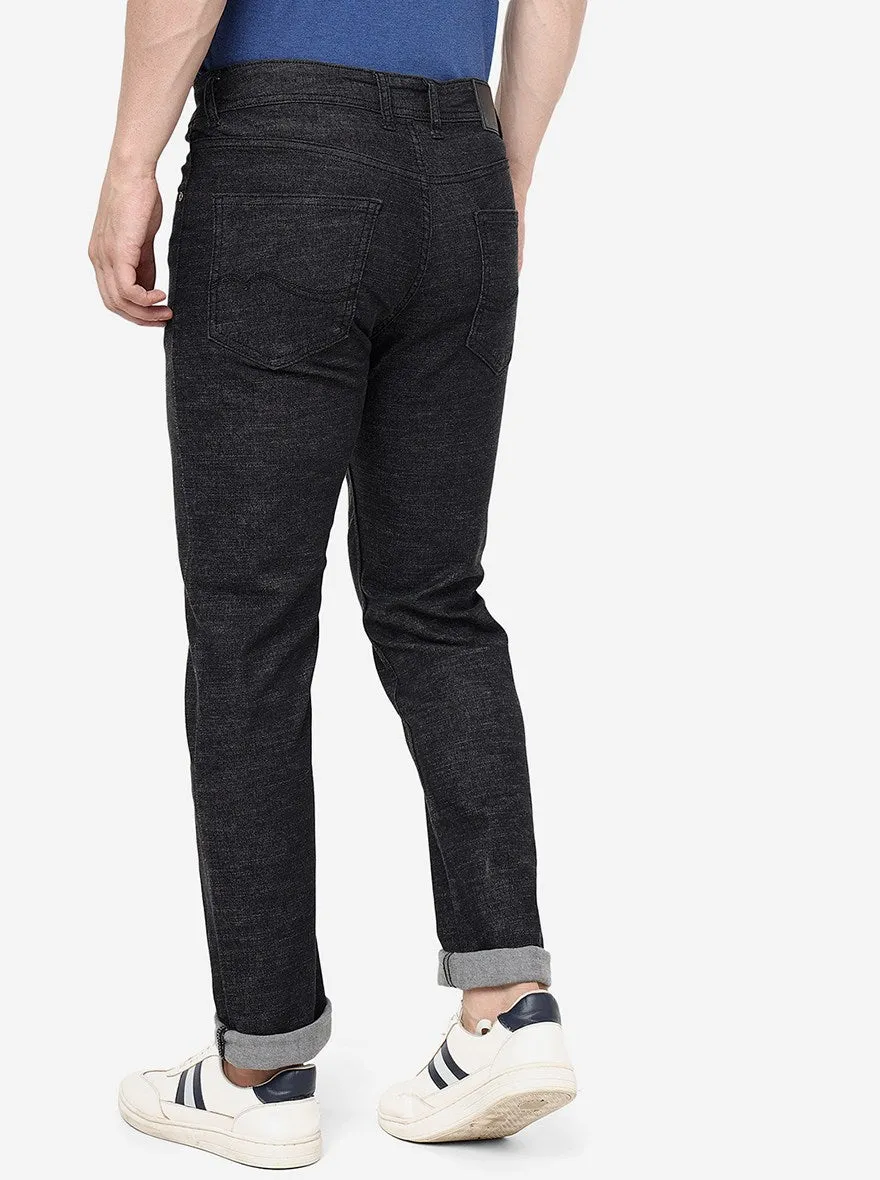 Raw Black Solid Straight Fit Jeans | Greenfibre