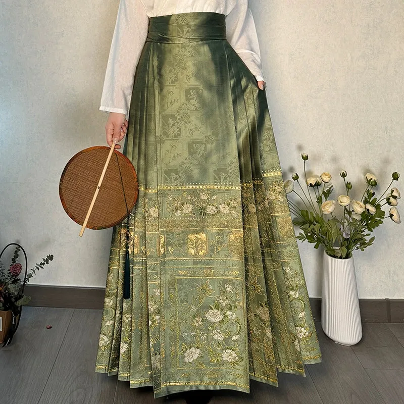 Shan Ping 扇屏 Folding Screen Ming Dynasty Mamian Skirt