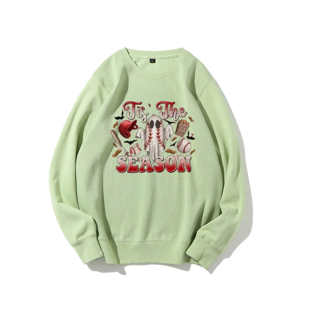 Tis The Season Women Baseball Graphic Sweatshirts