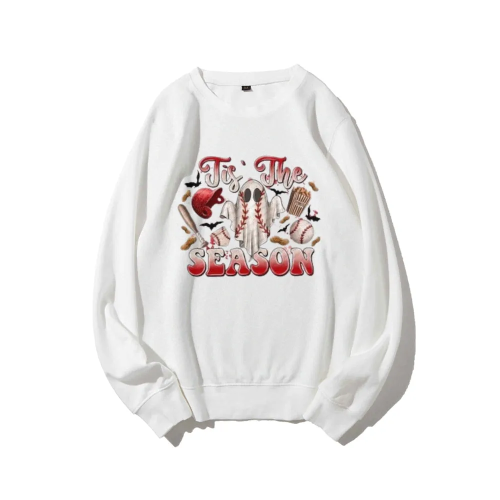 Tis The Season Women Baseball Graphic Sweatshirts