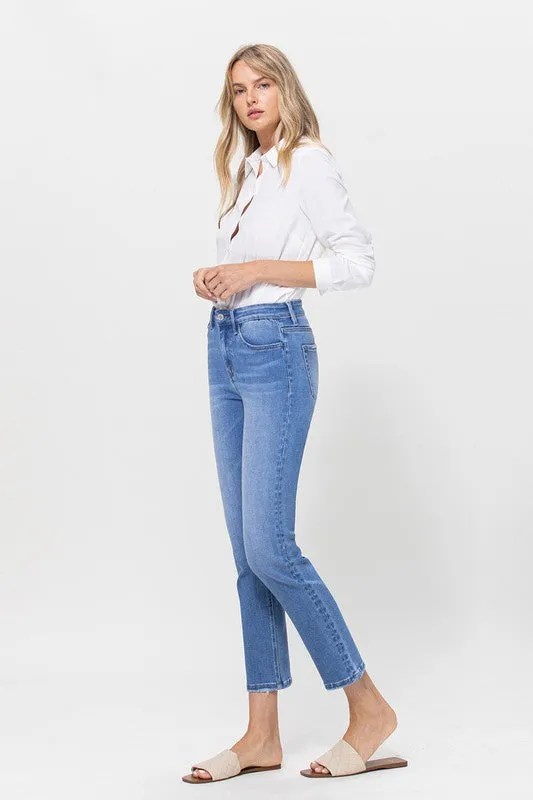 Vervet High Rise Stretch Crop Slim Straight