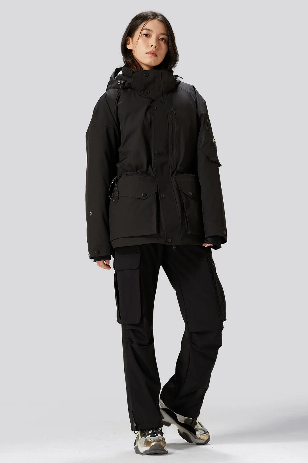 Water Resistant Puff Winter Jacket with Hoodie