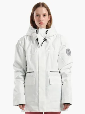 Winter new unisex white ski suit single and double board waterproof wear-resistant warm ski suit