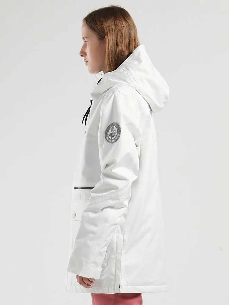 Winter new unisex white ski suit single and double board waterproof wear-resistant warm ski suit