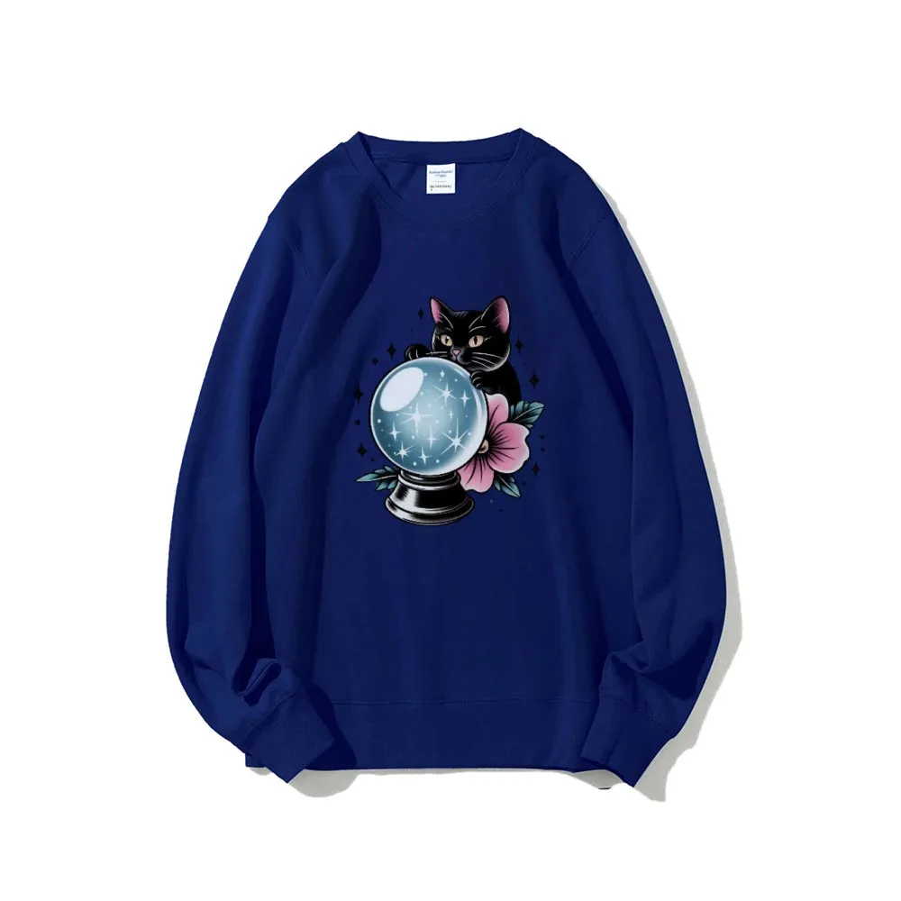 Women Akasha and the Crystal Ball Graphic Sweatshirts