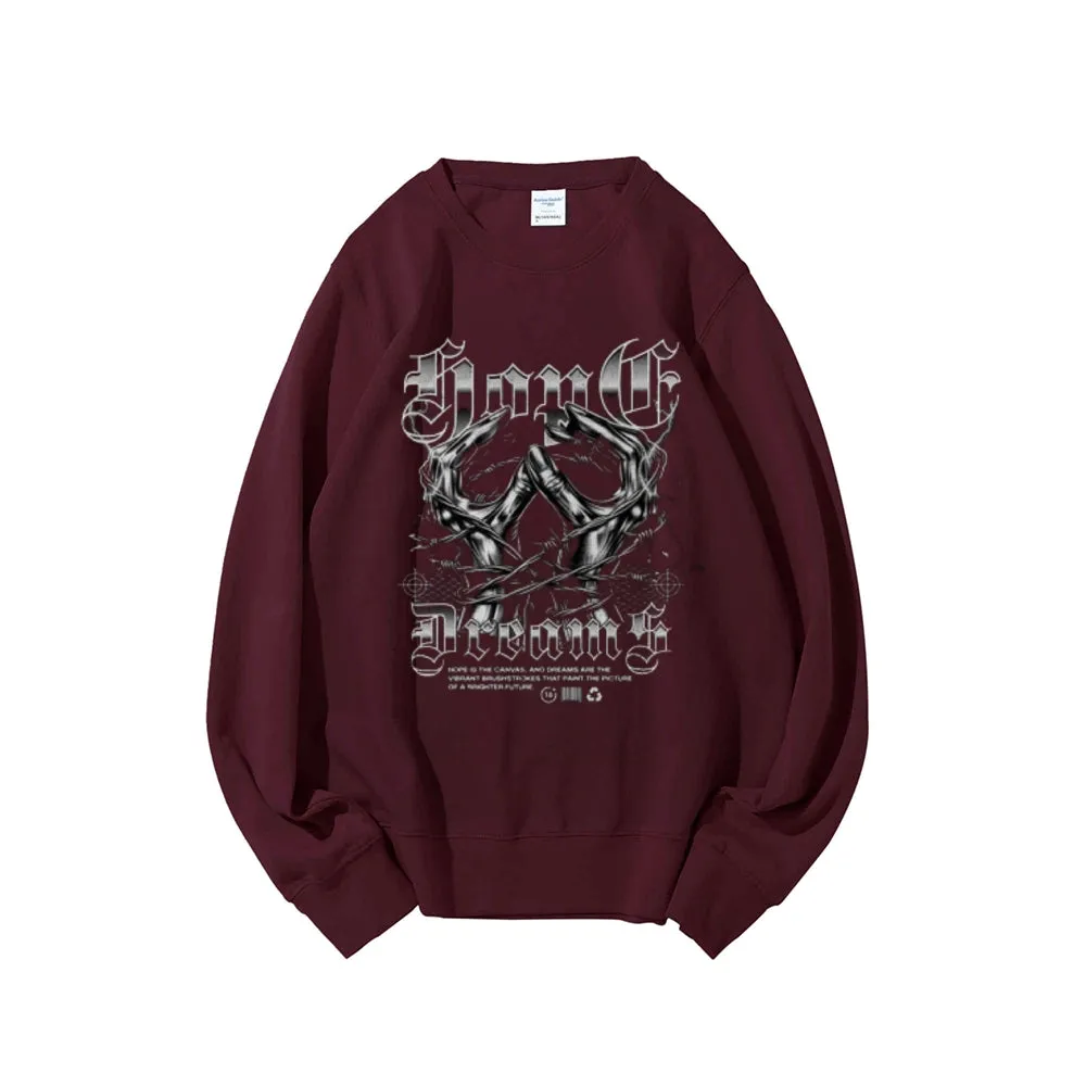 Women Vintage Darkness Graphic Sweatshirts