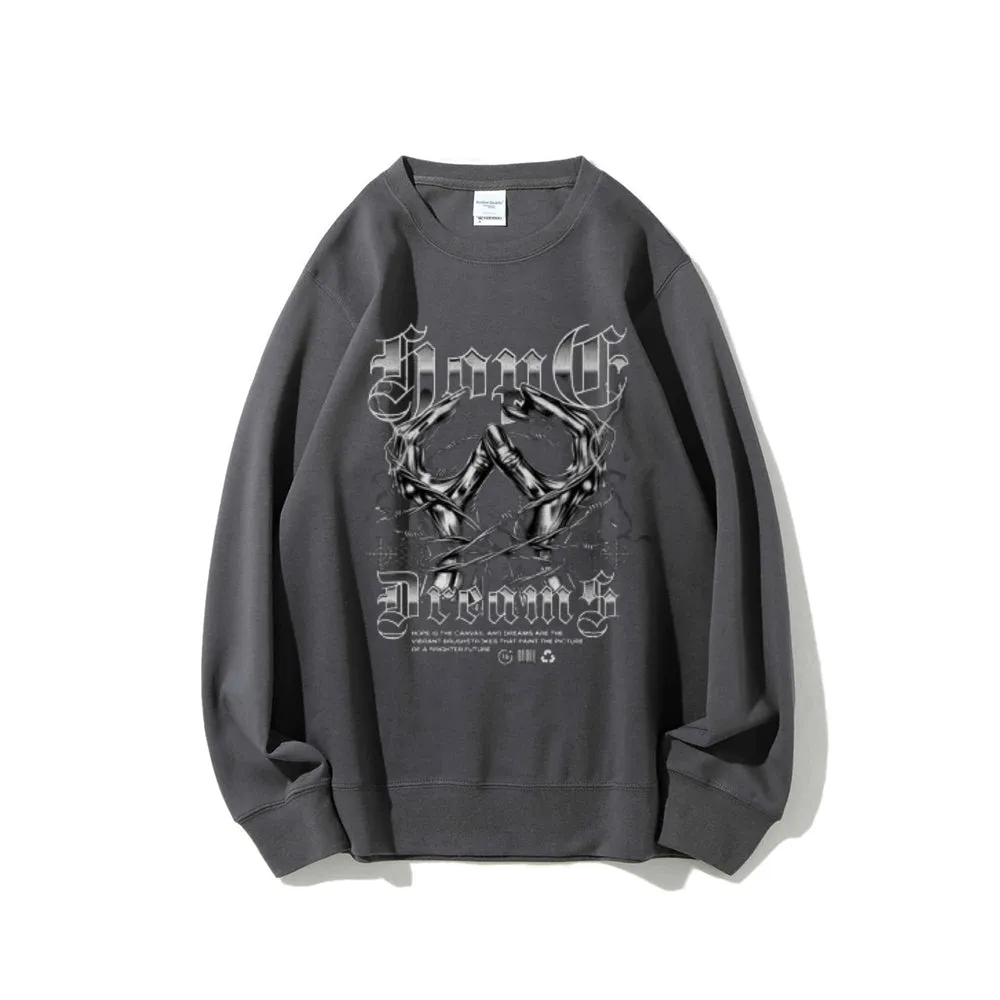 Women Vintage Darkness Graphic Sweatshirts