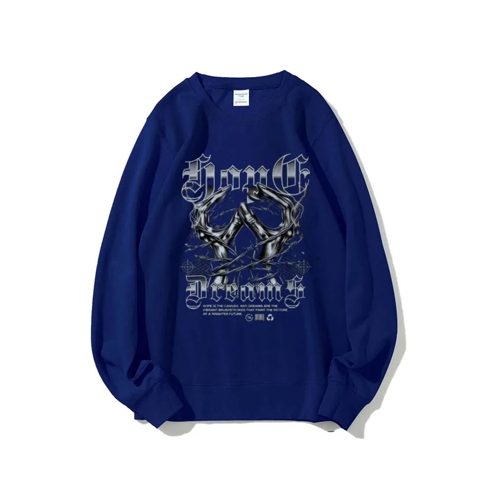 Women Vintage Darkness Graphic Sweatshirts