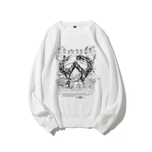 Women Vintage Darkness Graphic Sweatshirts