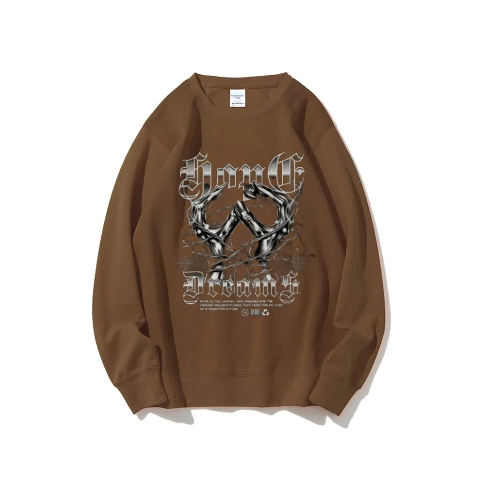 Women Vintage Darkness Graphic Sweatshirts