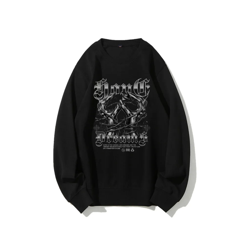 Women Vintage Darkness Graphic Sweatshirts