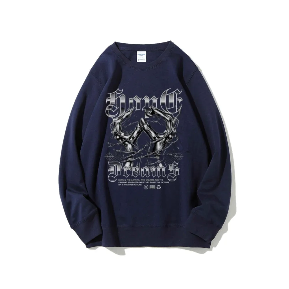 Women Vintage Darkness Graphic Sweatshirts