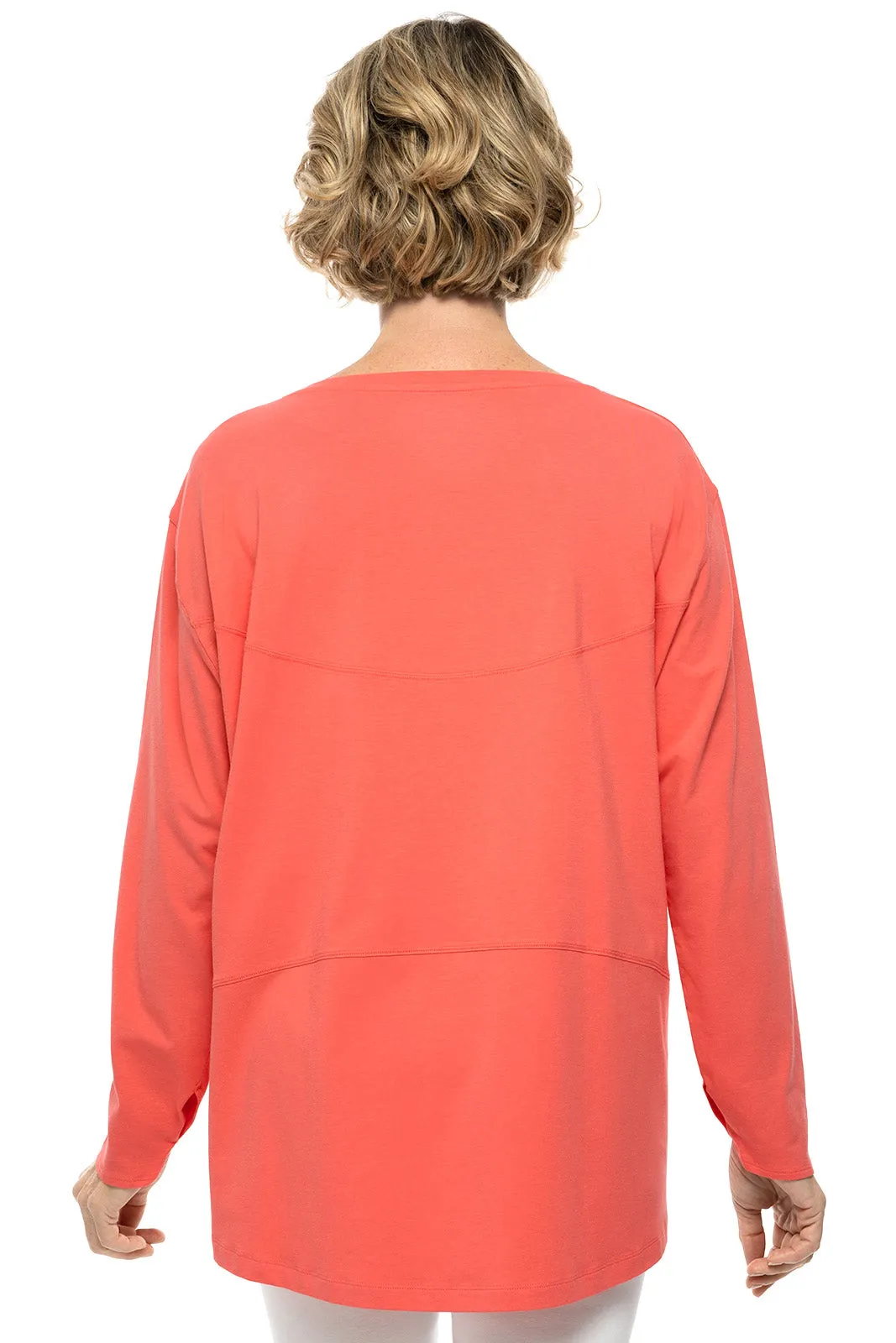 Women's West Palm Drape Tee  |  Vivid Coral